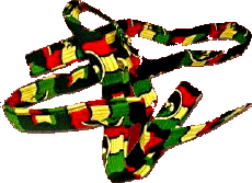 Djemb�-draagband Rasta - A398